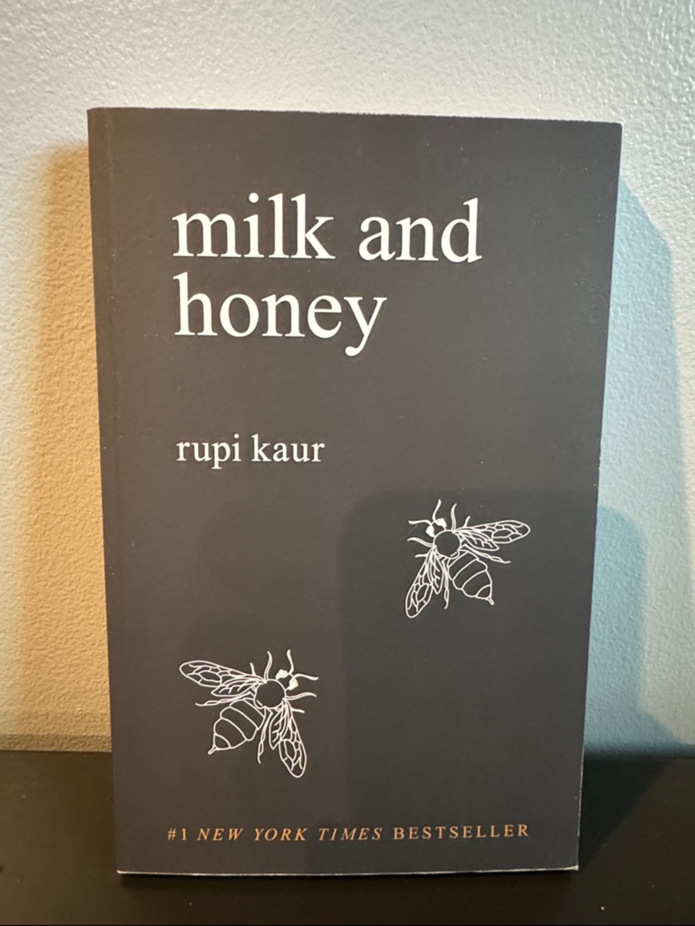 milk and honey Paperback Book - Black